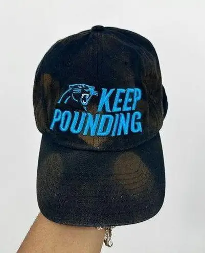 47  NFL Carolina Panthers Custom Bleach Splatter Dad Hat OS - Image 1