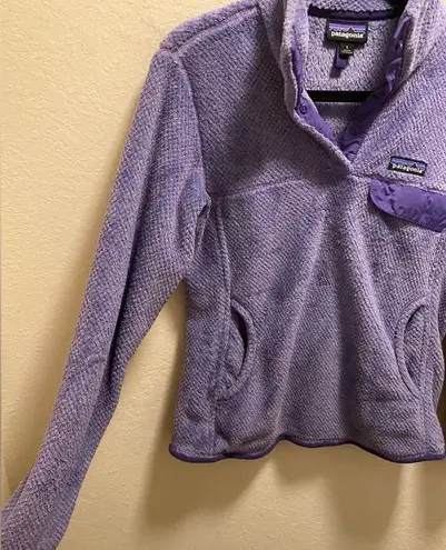 Patagonia  Purple Women's Re-Tool Snap-T Fleece Pullover Size Small