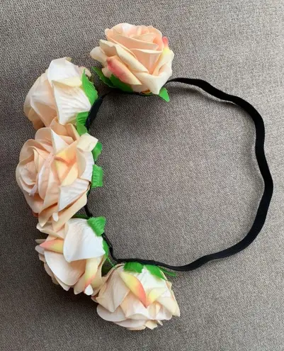 Light Yellow Roses Headband