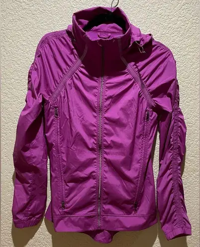 Lululemon  Gather And Sprint Hooded Jacket Ultra Violet Size 6