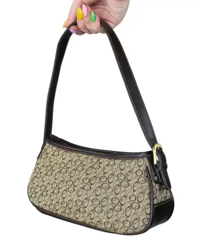 Vintage Y2K Brown Canvas Shoulder Bag