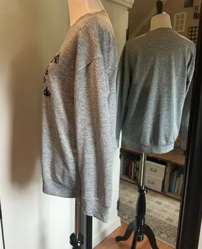 Hallmark Medium Gray Movie & Coffee Sweatshirt