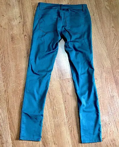 Vintage Havana Teal Low Rise Skinny Jeans Stretchy Turquoise Jewel Tone Size 27