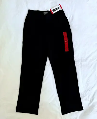 matty m Black Pull-On Straight Leg Pants Women’s Size M Stretch Comfort Fit New