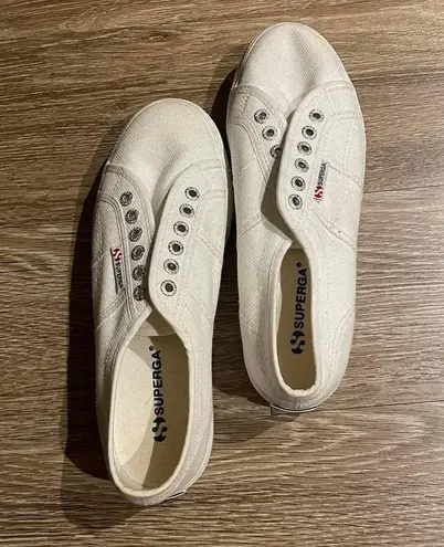 Superga White Platform Sneaker