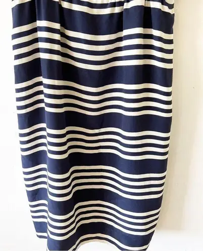 J.Crew  Navy And White Striped Slip Dress