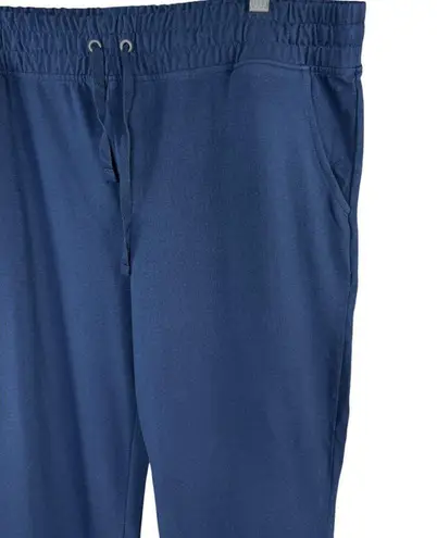 Denim & Co . Active Duo Stretch Full-Length Drawcord Pant Navy Large