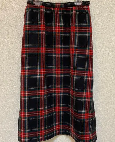 Pendleton Vintage authentic black stewart tartan  skirt