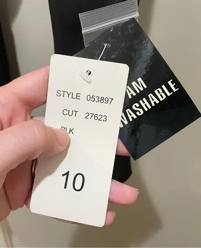 Sandra Darren Sheer Tie Waist Top Blouse Black Size 10