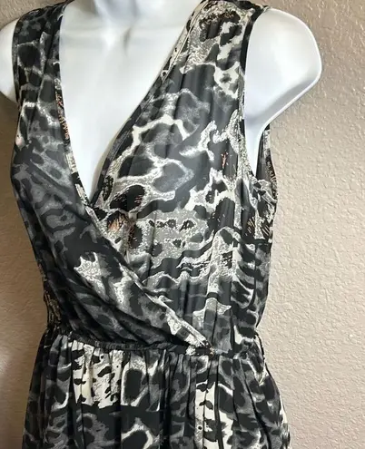 Cals #346 , Split skirt, animal printed maxi dress size large