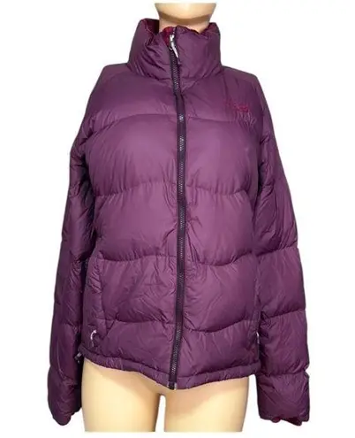 Mountain Hardwear MOUNTAIN HARD WEAR WOMEN'S PURPLE DOWN FILLED PUFFER JACKET SIZE L
