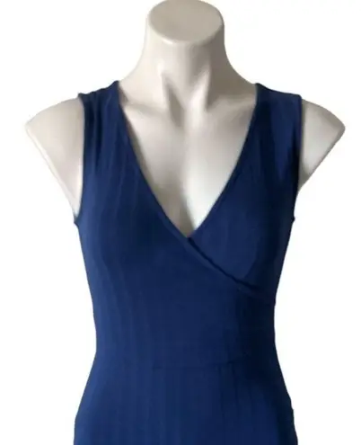 Francesca's Francesca’s Harper Heritage Ruched Navy Tank Dress