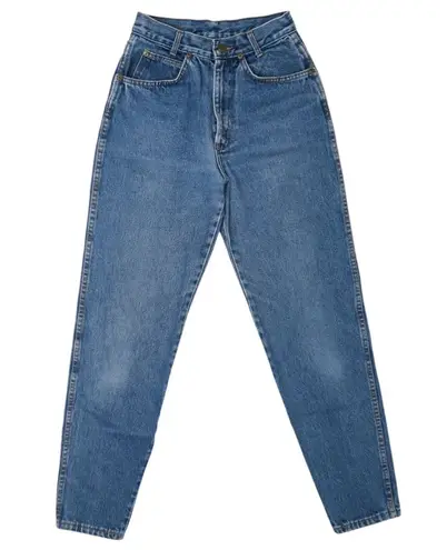 Vintage 80s Chic High Waisted Jeans Blue Size 24