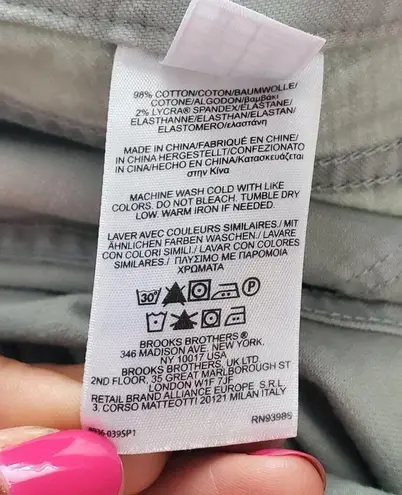 Brooks Brothers Women's Green 1818 Straight Jeans 10