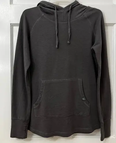 Free Fly Bamboo Womens Performance Hoodie Lightweight Fleece Sz S Thumbholes Gray