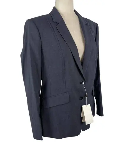 Hugo Boss New Women's 12 Jalouise Longline Stretch Wool Blend Blazer Career Job