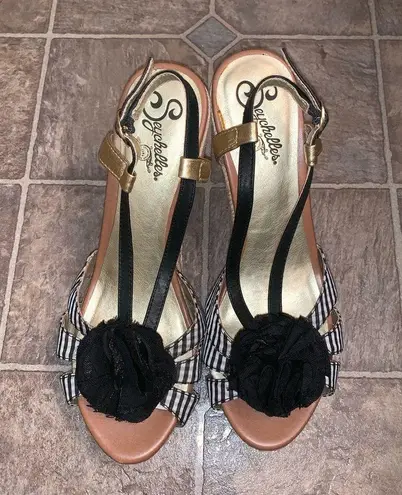 Seychelles Wedge heel sandal 4.5 inch heel sandals SEE DESCRIPTION