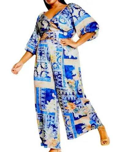 City Chic Women's Plus Size
Marseille Print Jumpsuit