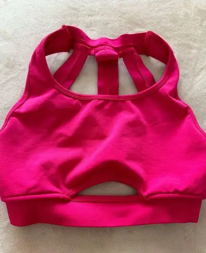 Alphalete  Trinity Sports Bra Pink Size S High-Impact Support Fitness Activewear