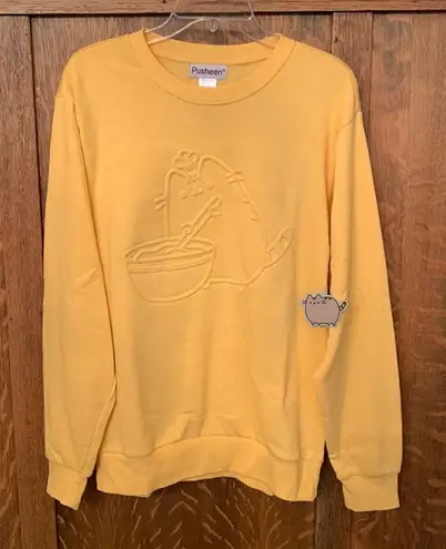 Pusheen Embossed Baking Pullover Sweatshirt Top Small S NWT
