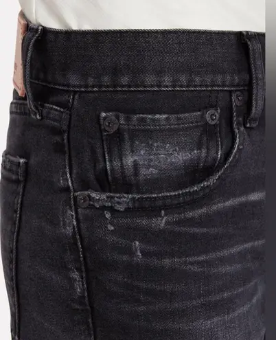 Moussy Vintage Black Distressed Velma Skinny Jeans sz 26