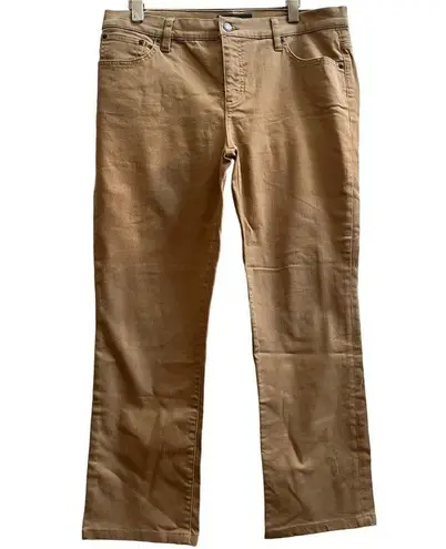 Ralph Lauren LRL Lauren  Tan Modern Straight Leg Jean Size 14 Petite Tan