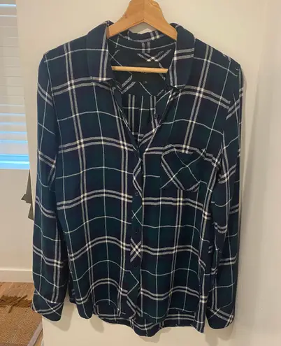 Rails Plaid Button Down Blouse - Image 1