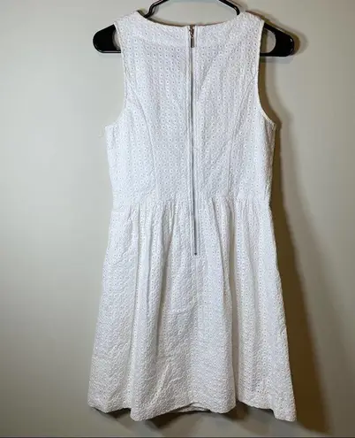 Kensie  White Yellow Jeweled Shift Embroidered Sleeveless Dress Size S