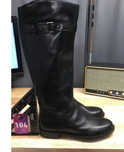 Easy Spirit Aubrey Women's 7 M Black Leather Side Zipper Knee High Casual Boots