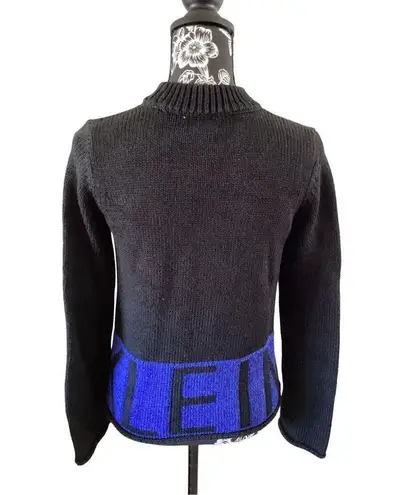 Calvin Klein  Heavyweight High Collared Tight Knit Sweater Logo Winter Fall Desig