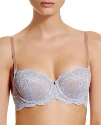 Thirdlove ✨ Memory Foam Lace Balconette Sz 34E Lavender/Tan Bra✨ - Image 1
