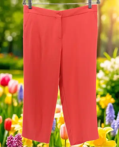 Vintage Etro Bright Orange Crop Pants Summer Retro Chic Quality EU44 US M Size M
