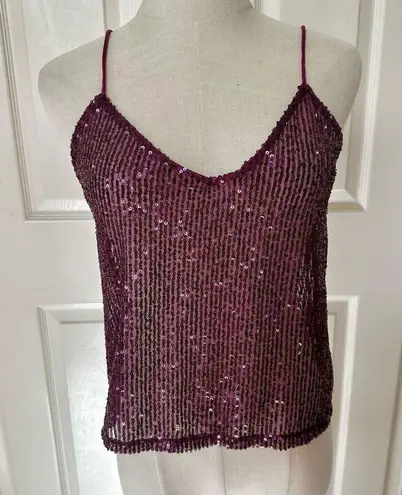 ZARA  pink sequin sleeveless top