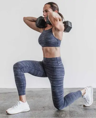 Nobull NWT Women’s High-Neck Sports Bra - XS - Navy Melange