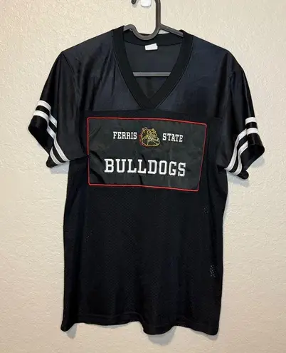 Sport-tek Ferris State Bulldogs Football Jersey Ladies' Small Black Mesh Top