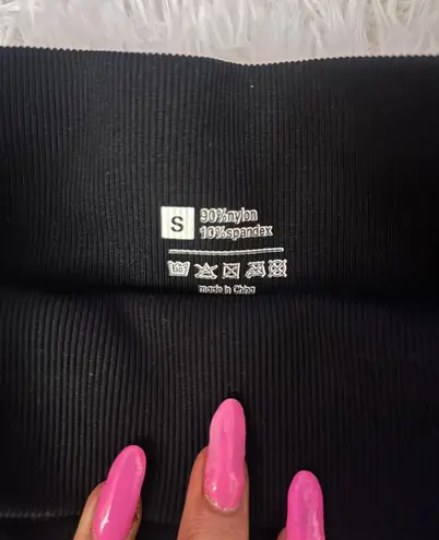 Amazon Ribbed Biker Shorts