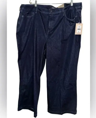 NYDJ Teresa Wide Leg Ankle Jeans In Plus Size 28 NWT RINSE IN COLOR