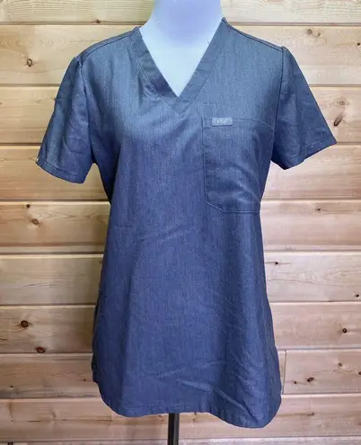 FIGS  Grey Catarina One Pocket Scrub Top Size XS