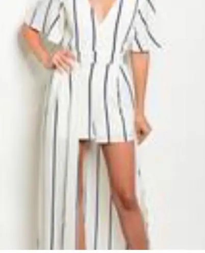 Crystal sky Romper Size 7 Blue