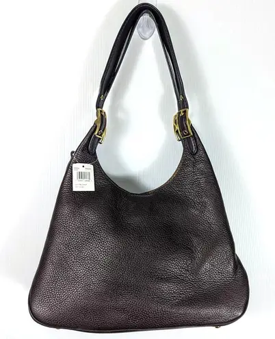 Coach  Cass Glove Tanned Pebbled Leather Hobo Bag Brass Hardware Color Oak NWT