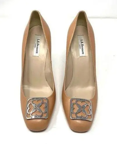 LK Bennett L.K. BENNETT peach heels, size 40, NWOT