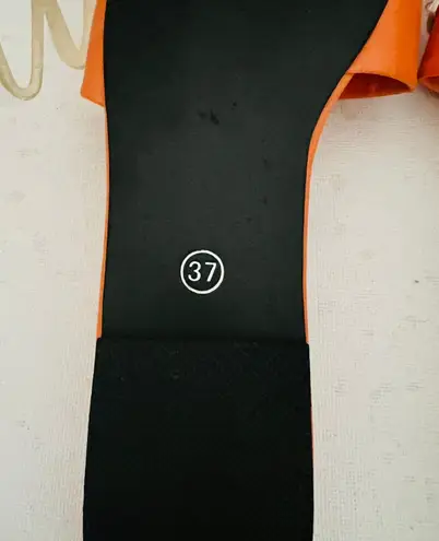 Boutique Orange Chain Sandals