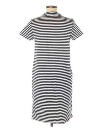 J.Crew  Factory Women’s Size Small Blue & White Striped Casual Dress Lace Up