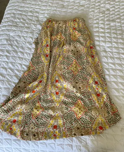 Ba&sh Floral Asymmetrical Ruffle Jupe Hall Midi Skirt - Image 9