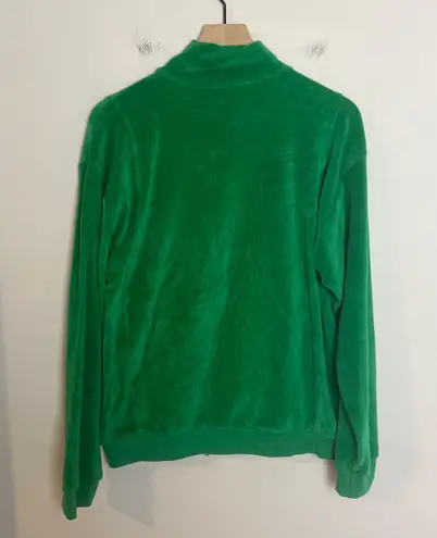 Suzie Kondi NWT - Unisex Zip Jacket Velour Jelly Bean Green Track Full Zip
