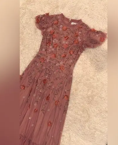 Mac Duggal NEW 9212 Embellished High Neck Cap Sleeve A Line Dress SZ 6