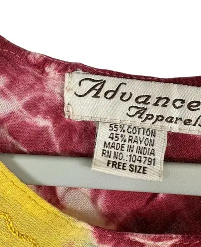 Advance Apparels Red Blue Yellow Green Boho Sleeveless Top Free Size Size undefined