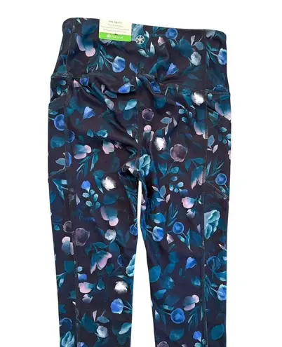 Gaiam Women's Om Fit Alaina Floral High Rise Pocket Leggings Yoga Size XS NEW