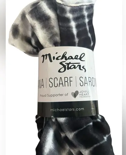 Michael Stars Micheal Stars New boho Ruana Sarong Wrap Scarf Alligator tie dye retro chic OS