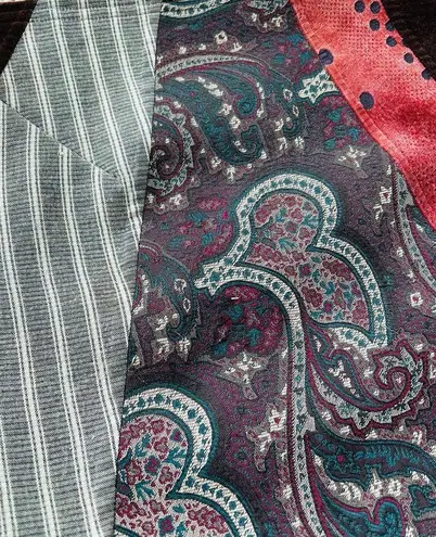 90s Vintage Oversized Hobo Shoulder Pag Purse Patchwork Boho Silk Velvet Large Brown